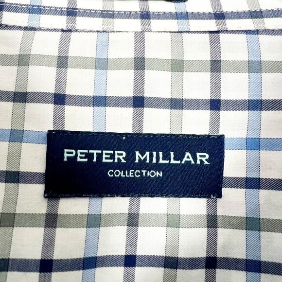 Peter Millar Collection Spread Collar Sport Shirt 100% Cotton Men's Size XXL - Picture 5 of 15